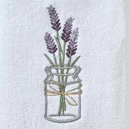 SKL Home by Saturday Knight Ltd. Lavender Hand Towel (2-Pack), White , 16x25 - color: Lavender