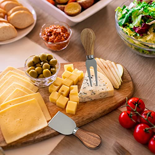 14 Piece Cheese Knife Set, Stainless Steel Cheese Knives | Charcuterie Boards Accessories, Butter Spreader Knife, Charcuterie Utensils with Wine Accessories & Premium Gift Box