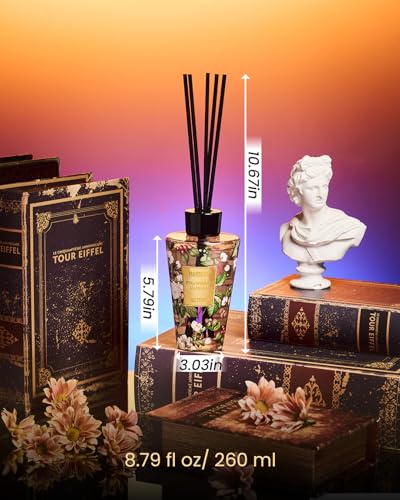 M&SENSE Reed Diffuser, Strawberry Vanilla, 8.79 oz Natural Essential Oil | Non-Toxic Organic, Long-Lasting Fragrance, Ideal for Living Room, Bedroom, Gifts for Women - color: Strawberry Vanilla