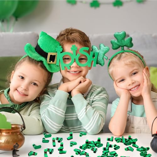 JUNEBRUSHS 50 Pcs St Patrick's Day Mini Resin Shoes for Party Decorations | Exquisite Irish Festival Styling,Premium Sturdy Resin Material,Versatile DIY Craft Supplies,Wonderful Party and Event Decor - style: St Patrick's Day Style