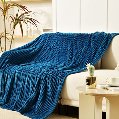 Bearhug Electric Blanket Heated Throw, 50"x60" Ribbed Flannel & Sherpa Fast Heating Blanket, 6 Heating Levels & 4H Auto Off, Over-Heat Protect, ETL, Machine Washable - color: Navy Blue-flannel & Sherpa, size: Throw 50" × 60"