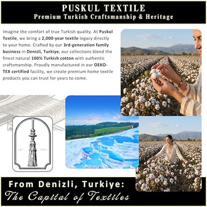 PÜSKÜL 2-Piece Natural 100% Turkish Cotton Waffle Bath Towels Extra-Large | Turquoise, 32x63" Bath Sheet Towel, Light Soft Absorbent Quick-Dry Lint-Free Premium Honeycomb Weave Oeko-Tex Made in Turkiye - color: Turquoise