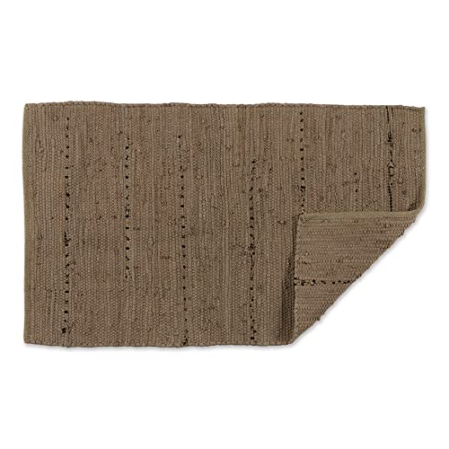 DII Chindi Home Collection Handwoven Multicolor Area Rag Rug, 20x31.5, Stone - color: Stone, size: 1'8" x 2'8" (Rectangular)