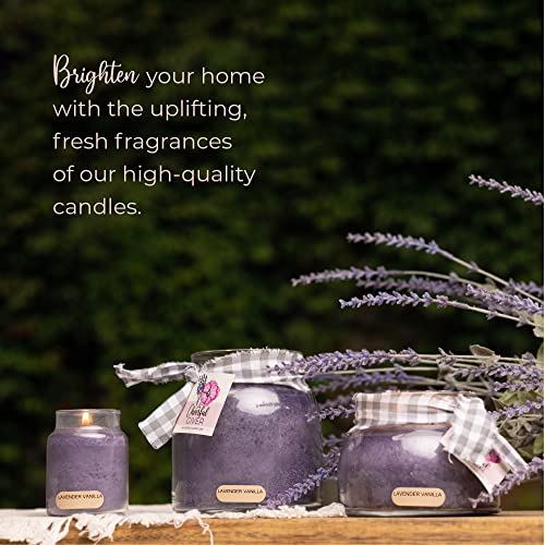 A Cheerful Giver — Lavender Vanilla - 34oz Papa Scented Candle Jar with Lid - Keepers of the Light - 155 Hours of Burn Time, Gift Candle, Violet - size: 34 oz