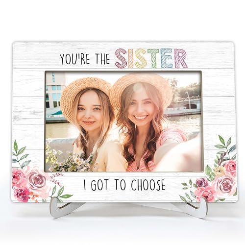 YSTEP Sister Gifts, Cousin & Best Friend Frames, Wood 4x6 Picture Frames for Desk Display - B04 - style: Style 3