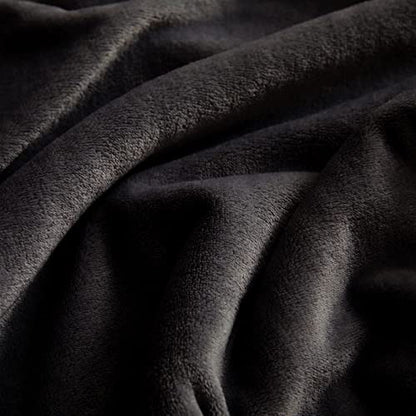 KMUSET Super Soft Throw Blanket Premium Silky Flannel Fleece Twin Size Black Microfiber Lightweight Blanket All Season Use,60X80 inches - color: Black, size: Twin(60"x80")