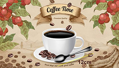 Demitasse Espresso Spoons, 4.75inch Stainless SteelCoffee Spoons - color: Black, size: 4.7Inch