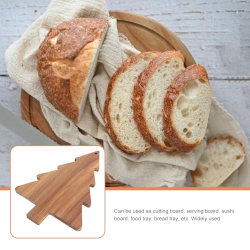 Christmas Tree Charcuterie Board Kitchen Cutting Chopping Charcuterie Board Platter for Butcher Block Cheese and Vegetables