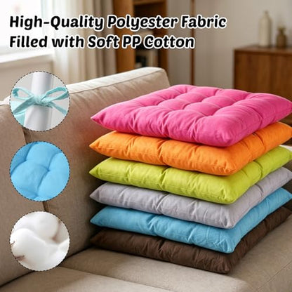 12 Pcs Square Floor Cushions for Classroom 15.7" Large Meditation Cushion Flexible Seating Floor Cushions Floor Pillows for Kids Sitting Pillows for Adults Yoga Living Room Chair Tatami Balcony