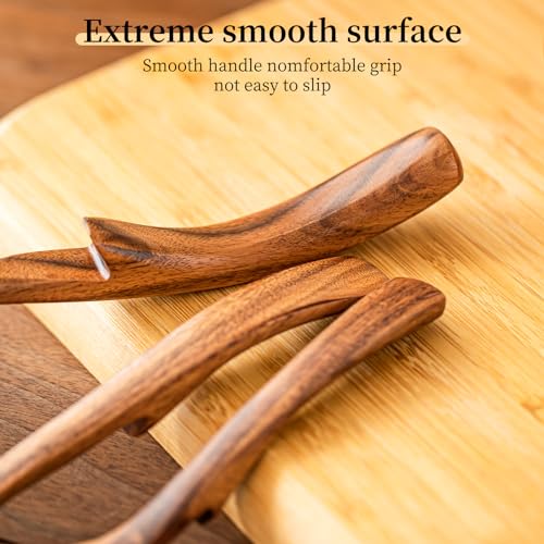 Gudamaye 3 Size Wooden Soup Ladles Set,3 Hooks for Bowl,Pot. Natural Teak Wooden Ladle,10.6 inch Big Soup Ladle, 9 inch Serving Spoon & 8 inch Wood Ladles for Cooking,Teak Deep Ladle Spoons - style: 3 PCS Teak Ladle