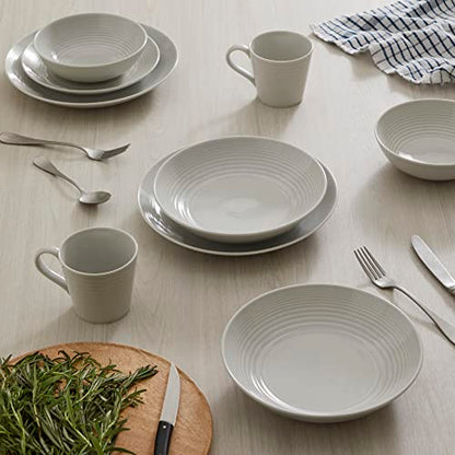 Royal Doulton Exclusively for Gordon Ramsay Maze Light Grey Salad Plate, Set of 4, 8.7"