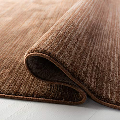 SAFAVIEH Vision Collection Area Rug - 4' Round, Brown, Modern Ombre Design, Non-Shedding & Easy to Clean, Ideal for Living Room, Bedroom, Dining Space (VSN606E) - color: Brown, size: 4' (Round)