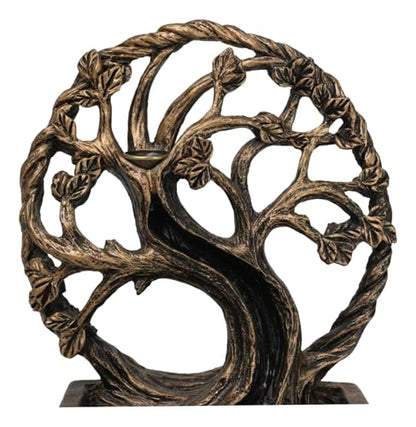 Ebros Gift Ethereal Forest Crann Bethadh Celtic Willow Tree of Life Backflow Incense Cone Burner Aroma Scent Figurine Mystical Earth Home Decorative Accent