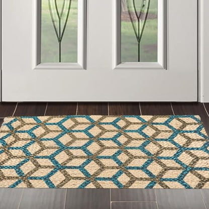 Soft Indoor Area Rug 2'x3' – 100% Polyester Non-Slip Small Accent Rug for Bedroom, Living Room, Entryway, Bathroom – Machine Washable Modern Carpet Floor Mat (1, #23) - color: #23