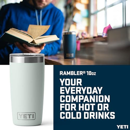 YETI Rambler 10 oz (295 ml) Tumbler with Removable Magslider Lid, Stainless Steel Vacuum Insulated Coffee Cup, Ridgeline - color: Ridgeline