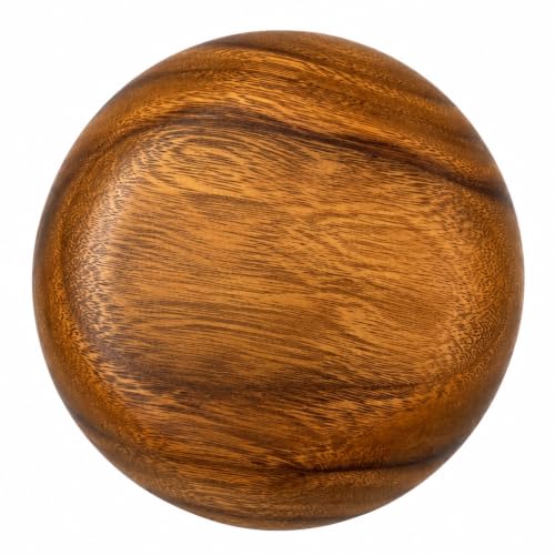 Handcrafted Hawaiian Wood Serving Bowl – Organic Acacia Natural Wooden Salad, Soup, Decor, Fruit & Candy Bowl (X-Large 5x12 inch) - size: Extra Large