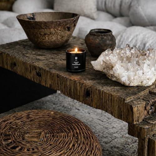 Lulu Candles | Jasmine, Oud & Sandalwood | Luxury Scented Soy Jar Candle | Hand Poured in The USA | Highly Scented & Long Lasting (9 Oz.) - size: 9 Oz.