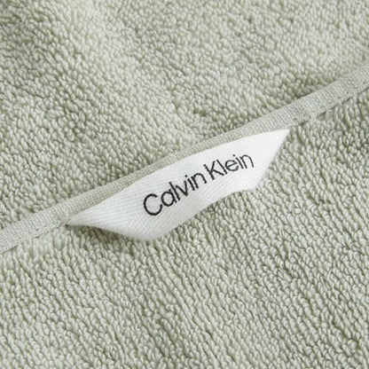 Calvin Klein - Bath Towel Set, Soft & Absorbent Bathroom Essentials, Zero Twist Construction, Oeko-Tex Certified (Entwine Solid Aloe, 3-Piece) - color: Entwine Solid Aloe, size: 3 Pack