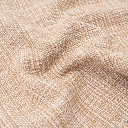 100% Cotton Table Runner - 72x13 Inch, Chambery Textured Table Runner, Durable & Elegant for Dining Table, Wedding, Restaurant, Oeko-TEX Certified - Taupe - color: Taupe