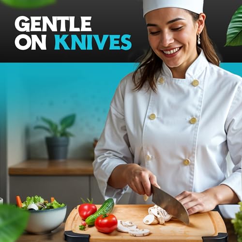 Dishwasher Safe Cutting Boards for Kitchen - Set of 2 Composite Wood Chopping Boards with Juice Groove, Non-Slip Grips, Non-Porous Surface, Heat Resistant Up to 350°F (14.5 x 11 and 11.7 x 9.3 Inch) - color: Natural