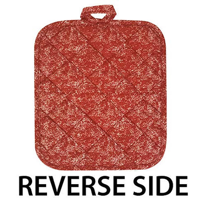 Kitchen Towel 5 Piece Linen Set 2 Towels 2 Pot Holders 1 Oven Mitt (X-Santa) - color: X-santa