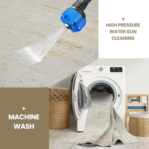 8x10 Neutral Washable Area Rugs for Living Room,Bedroom,Dining Room- Beige | Ultra Soft Low Pile Faux Wool,Non-Slip & Non-Shedding,Fade Resistant,Large Modern Abstract Carpet for Nursery Home Office - color: Light Brown-light Yellow-beige Brown-white, siz
