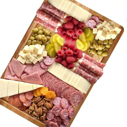 GAOMON 18 x 12 In Acacia Cutting Board for Kitchen, Extra Large Charcuterie Cheese Platter Serving Tray, Food Prep and Serving Boards, Chopping Boards for Meal Vegetables and Cheese - size: 18"L x 12"W