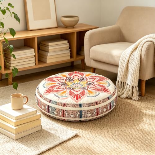 Supportive Floor Meditation Cushion - Large Floor Sitting Pillow for Yoga，C | Floor Sitting, Meditation Support, Yoga Use, Large Size - color: C