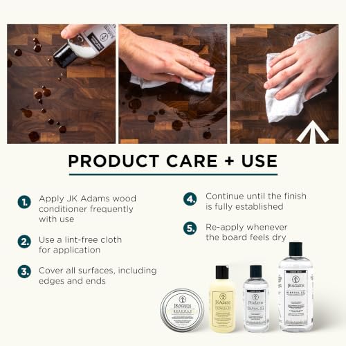 J.K. Adams Farmhouse Carving Board w/ Juice Groove, 14" x 20" | Farmhouse Maple Carving Board with Juice Groove Keeps Counters Clean During Everyday Meal Prep