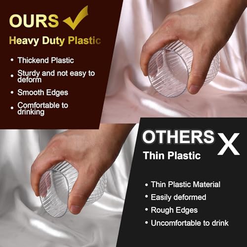 Plastic Wine Glasses, 14Oz Unbreakable Plastic Cocktail Glasses, 40 Pack | plastic wine glasses,champagne flutes,Unbreakable,Shatterproof,Recyclable,Wedding,Toasting,Disposable, Birthday,Bar,BPA-Free