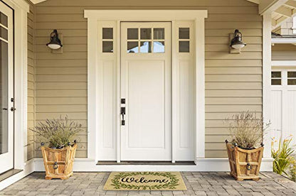 DII Natural Coir Doormat Outdoor Welcome Mat, 17x29, Greenery - color: Greenery