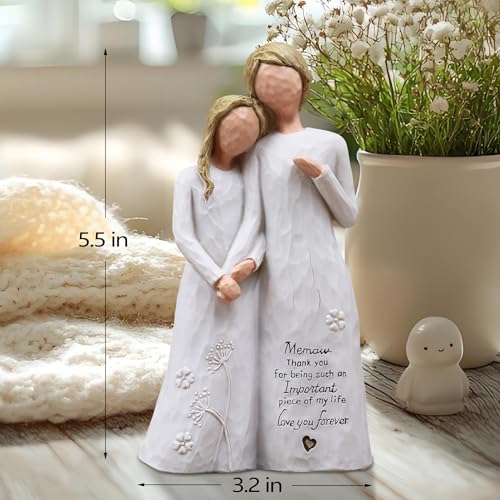Memaw Gifts for Grandma, Birthday Gifts for Memaw, Meemaw Figurine | Gifts for Memaw, Memaw Gifts for Christmas Birthday Mothers Day, Hand-Painted Resin Statue, Meemaw Gift - style: Memaw Gifts