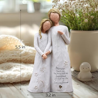 Memaw Gifts for Grandma, Birthday Gifts for Memaw, Meemaw Figurine | Gifts for Memaw, Memaw Gifts for Christmas Birthday Mothers Day, Hand-Painted Resin Statue, Meemaw Gift - style: Memaw Gifts