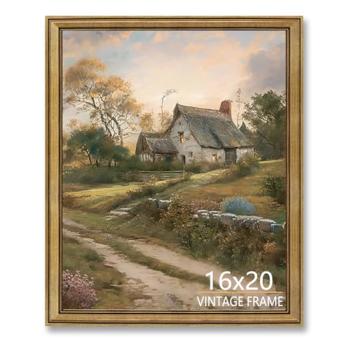 16x20 Picture Frames Vintage Gold for Tabletop & Wall Mount | Picture Frames for Living Room, Bedroom, Office Décor & Wedding Gift - color: Gold, size: 16X20 - 1 Pack