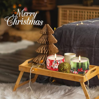 24 Packs Christmas Scented Candles Gift- Aromatherapy Candle-2.5oz Soy Wax-Long Lasting Burn time, Advent,Christmas Thanksgiving Gifts, Home Decor. - color: Red