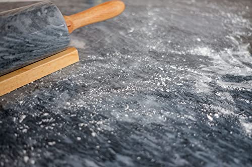 JEmarble Pastry Board 16x24 inch(Gray) with Non-Slip Rubber Feets for Stability Perfect for Keep the Dough Cool and Chocolate Tempering(Premium Quality) - size: 24"L x 16"W