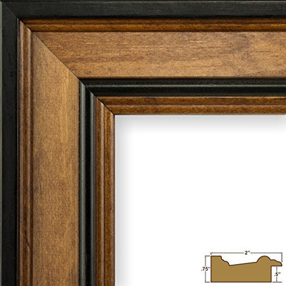Craig Frames 80827011 12 by 16-Inch Brown Picture Frame, Single White Collage Mat with 13 Openings - color: 13-Opening School Year Mat - 80827011 Frame