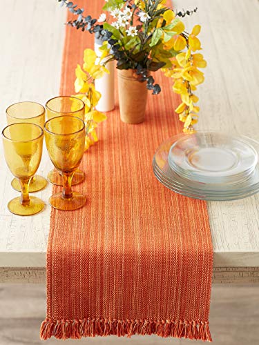 DII Variegated Tabletop Collection, Table Runner3x72, Spice - color: Spice, size: Table Runner, 13x72"