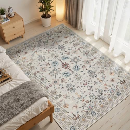 3x5 Entryway Rug,Grey Washable Area Rug | Soft,Machine Washable & Non Slip,Low Pile,Ideal for Girls Room, Nursery,Kids Room - color: Grey, size: 3' x 5' (Rectangular)