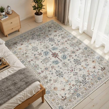 3x5 Entryway Rug,Grey Washable Area Rug | Soft,Machine Washable & Non Slip,Low Pile,Ideal for Girls Room, Nursery,Kids Room - color: Grey, size: 3' x 5' (Rectangular)