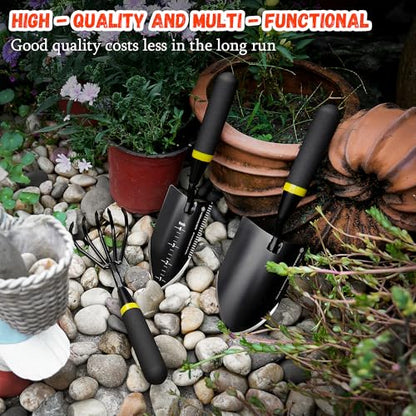 Kemaier 3-Piece Garden Tool Set, Heavy-Duty Stainless Steel Premium Tools | Effortless Digging, Precision Planting, Sharp Weeding, For Serious Gardeners And Landscapers