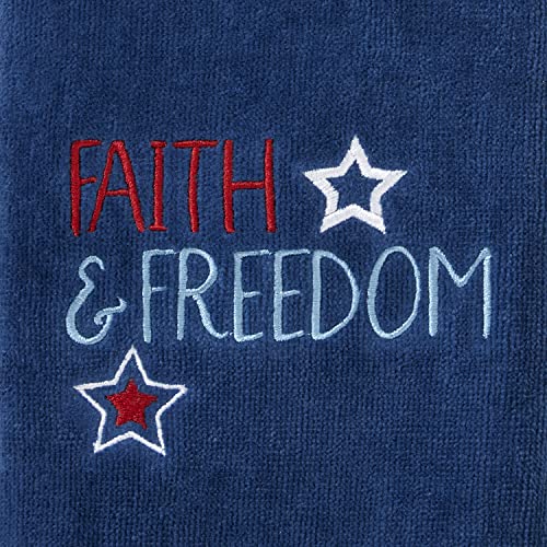 SKL Home Patriotic 4th of July Faith & Freedom Americana Hand Towel (2-Pack) - color: Faith & Freedom