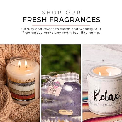 A Cheerful Giver — Lilacs In Bloom - 34oz Papa Scented Candle Jar with Lid - Keepers of the Light - 155 Hours of Burn Time, Gift Candle, Violet - size: 34oz