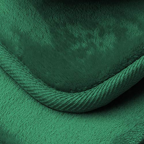 Clara Clark 3 Piece Bathroom Rugs Bath Mat Set, Velvet Memory Foam Bath Mats for Bathroom - Non-Slip, PVC Backing Bath Rugs, Washable - Dries Quickly, Green - color: Hunter Green