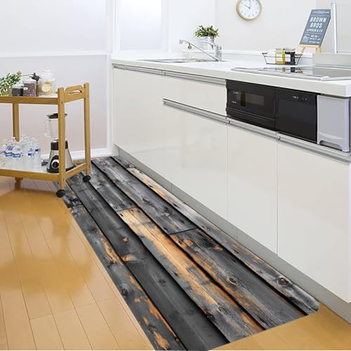 Non-Skid Low Pile Sponge Foam Door Entry Rug for Bathroom Mat | Separate Tub Shower Skid Proof, Home 3D Optical Illusion, Non Slip Bath Mats Welcome Mat, 47 x 17.5 inches - color: Multi16