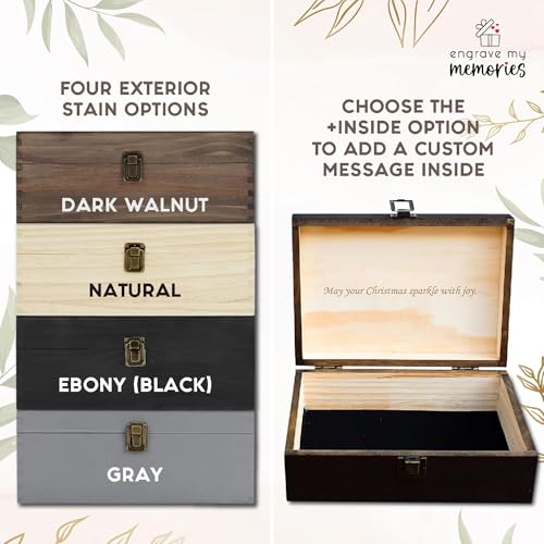 Personalized Graduation Keepsake Box 2026 Custom Engraved Wooden Memory Box High School College Graduates Cap and Gown Storage Boxes - Graduation Gifts -for Him Her - style: 4. Graduation Designs