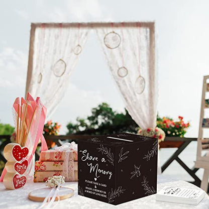 Pajean 50 Share a Memory Cards for Celebration of Life,Black,Trendy - color: Black, style: Trendy