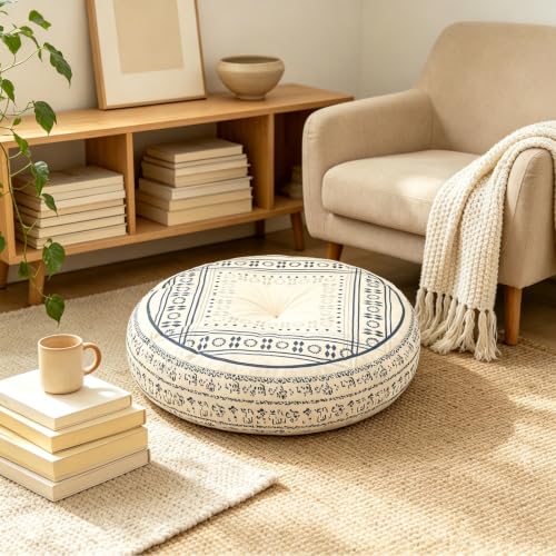 Supportive Floor Meditation Cushion - Large Floor Sitting Pillow for Yoga，F | Floor Sitting, Meditation Support, Yoga Use, Large Size - color: F
