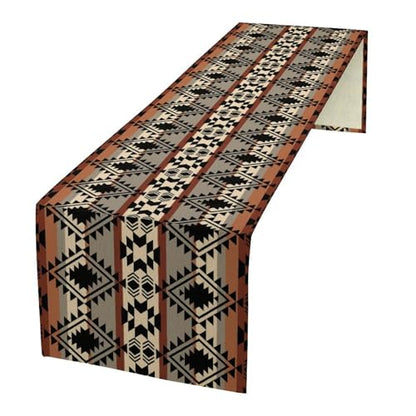 Ethnic Southwestern Table Runner, Navajo Tribal Native American Boho Geometric Table Runner for Kitchen Table Dining Room Coffee 13x36in - color: Aztec-5, size: 13x36in