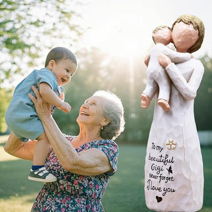 Gigi Gifts for Grandma, Gigi Birthday Gifts, Gift for Gigi Figurine | Gigi Gifts for Birthday Mother's Day Christmas Thanksgiving Day, Home Decor, Resin Hand-Painted Statue - style: Gigi gifts